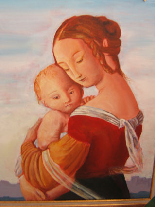 Vierge &agrave; l'enfant